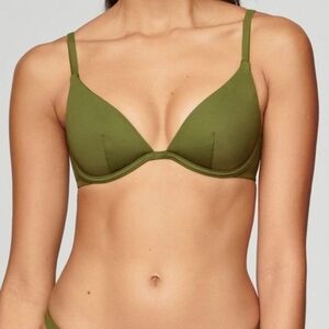 CUUP Plunge Bikini Top - Fern